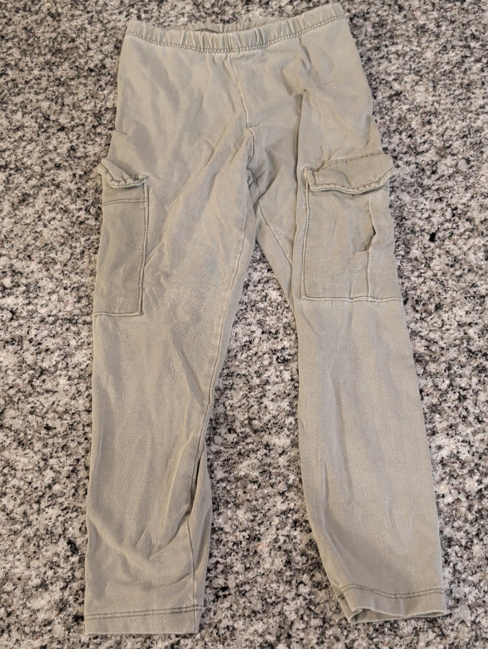 Flowers by Zoe Girls' Cargo Leggings in Light Olive
